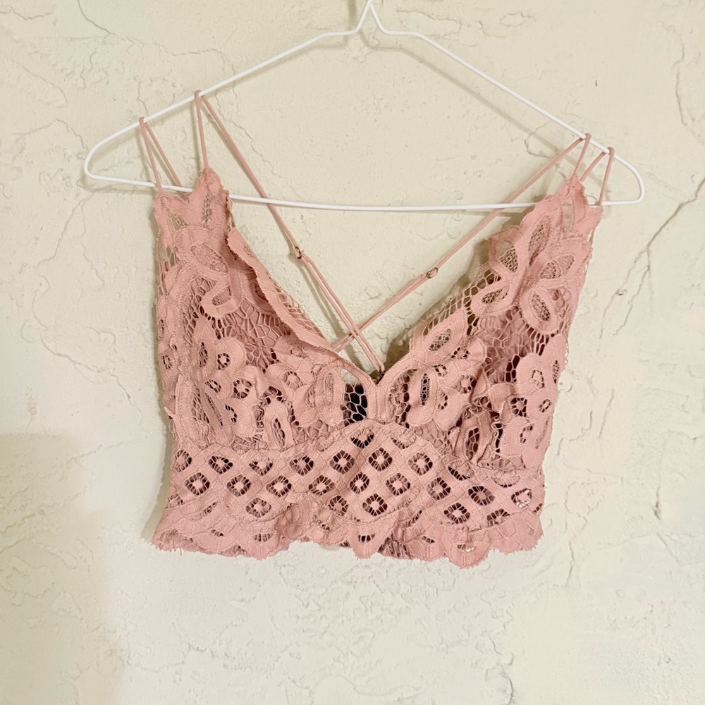 NWT Free People Adella Lace Bralette sz.L - Picture 2 of 5